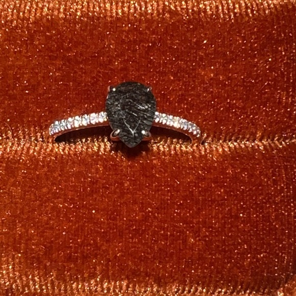 Black Rutilated Quartz Ring - Picture 3 of 4